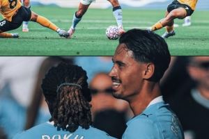 继2011年阿圭罗之后，赖因德斯是第二位在英超首秀传射的曼城球员