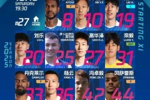 📝石家庄功夫VS深圳青年人首发阵容！